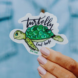 Pura Vida Turtelly Cool Sticker