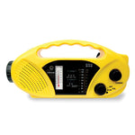 Stansport Compact Crank-Solar-Battery AM-FM-WB Radio-Flashlight